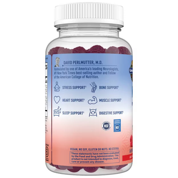 Garden of Life Dr. Formulated Magnesium + Pre & Probiotics Gummies – Raspberry (60 gummies)