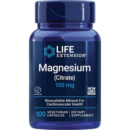 Magnesium (Citrate) - Life Extension  100 mg – 100 vcaps