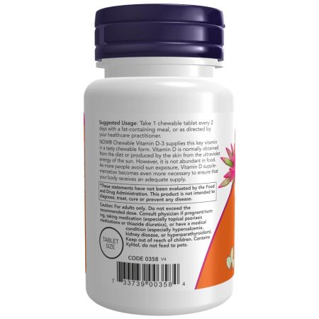 Vitamin D-3 5000 IU – 120 žvakaćih tableta